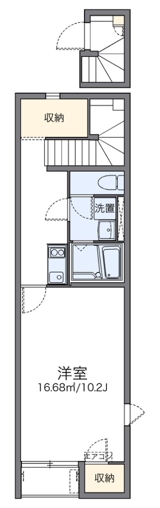 岡場駅 バス20分  丸山下下車：停歩4分 2階の物件間取画像