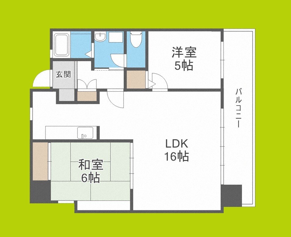 清川六番館の物件間取画像