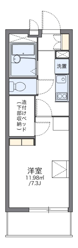 レオパレスグリチネの物件間取画像