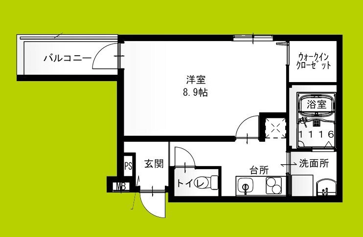 フジパレス今川公園I番館の物件間取画像