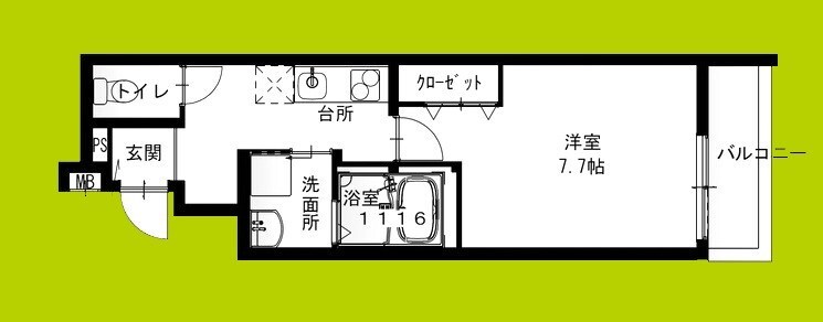 フジパレス住ノ江駅南サウスの物件間取画像