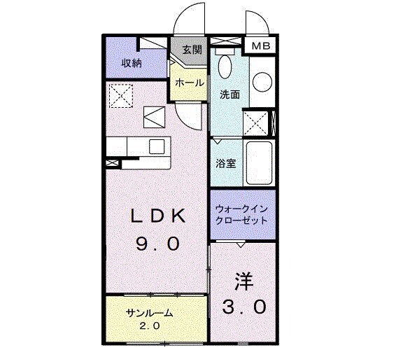 カレント　レジデンスの物件間取画像