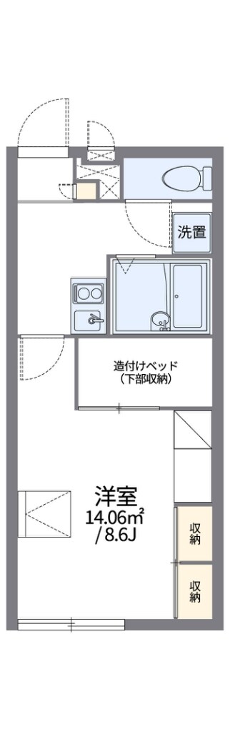 レオパレス竹渕東の物件間取画像