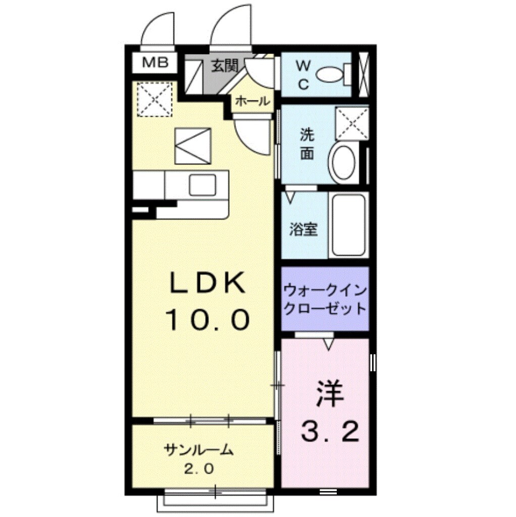 サンライズの物件間取画像