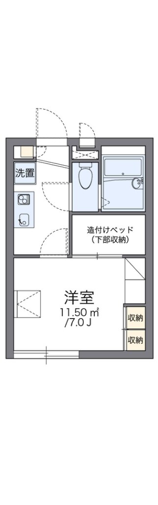 レオパレスブリッサ北花田の物件間取画像