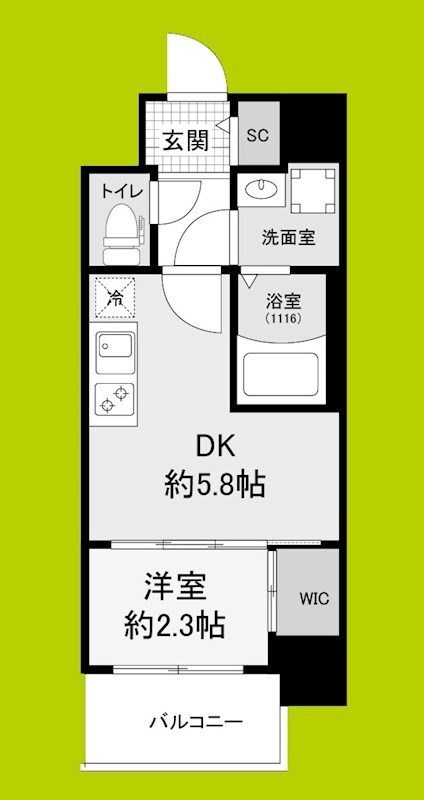 セレニテ江坂グランデの物件間取画像