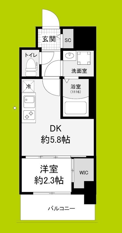 セレニテ江坂グランデの物件間取画像