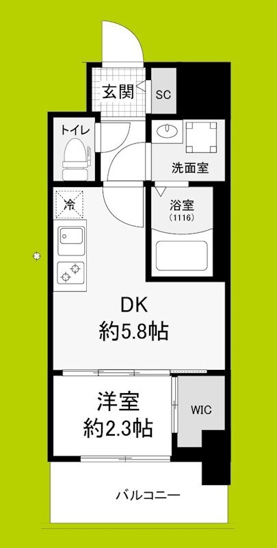 セレニテ江坂グランデの物件間取画像