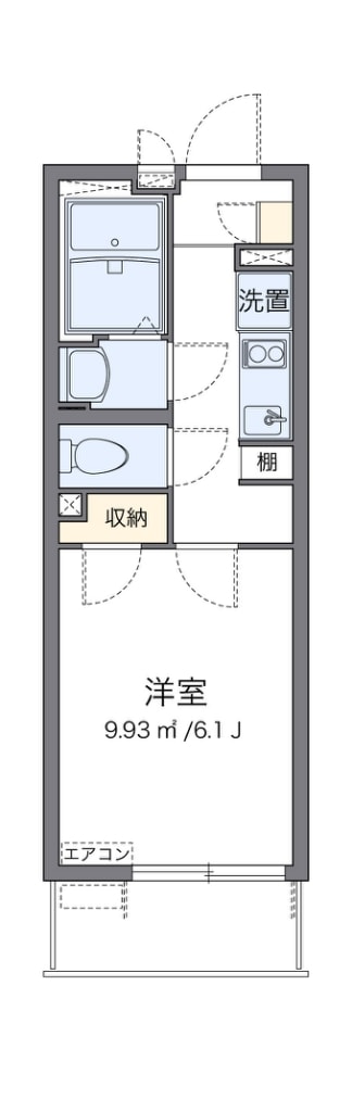 クレイノオーシャンパルの物件間取画像