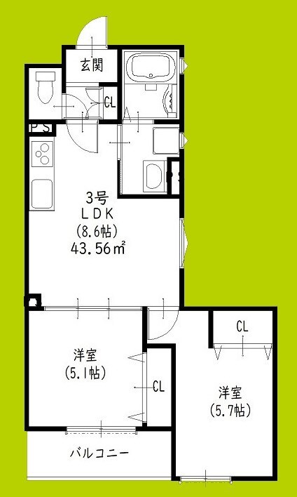 忍ケ丘駅 徒歩11分 2階の物件間取画像