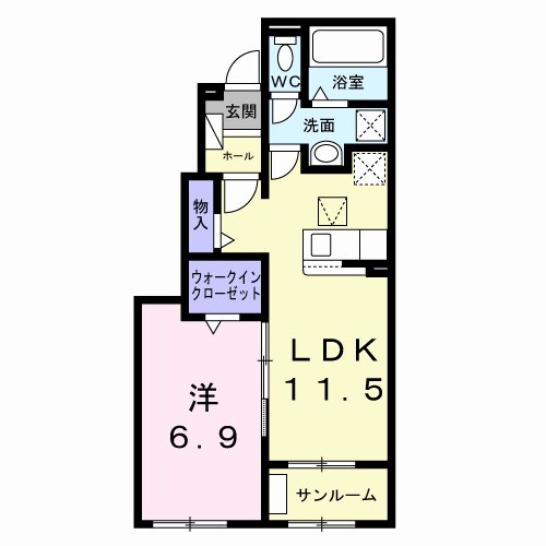 シュシュテラスの物件間取画像