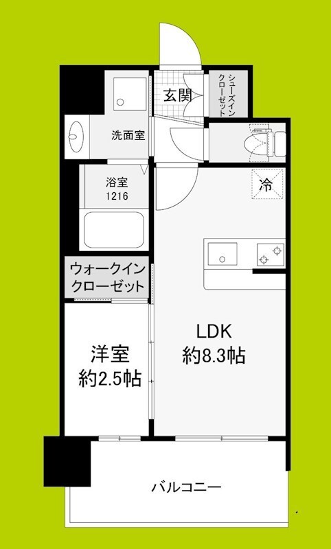 セレニテ江坂エクラの物件間取画像