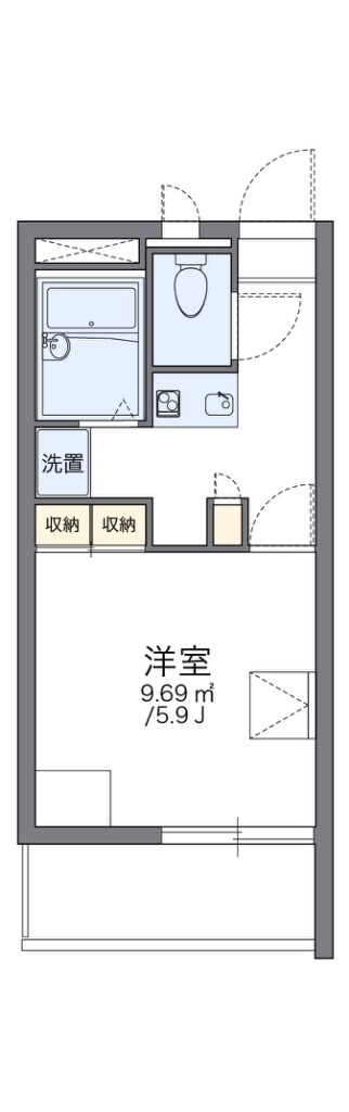 レオパレス燦の物件間取画像