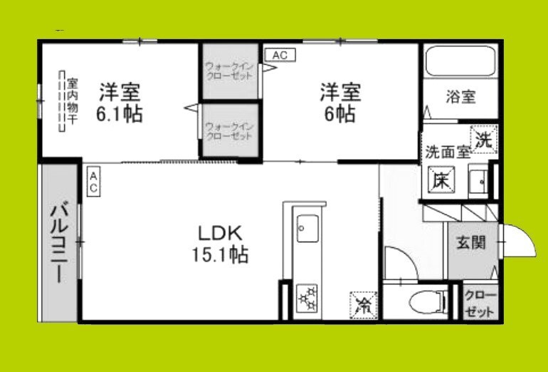 East Hillsの物件間取画像