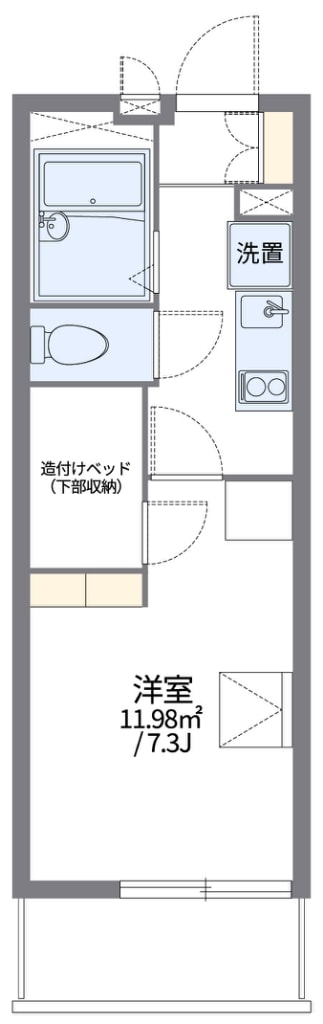 衣摺加美北駅 徒歩10分 3階の物件間取画像