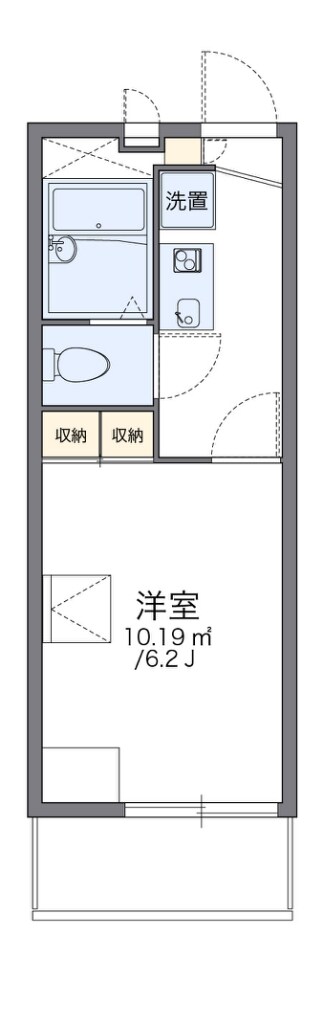 レオパレスセジュール野江の物件間取画像