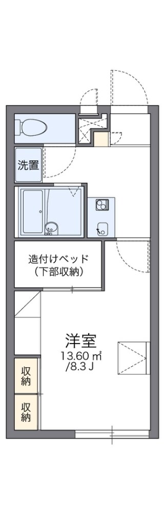 レオパレスシャルムの物件間取画像