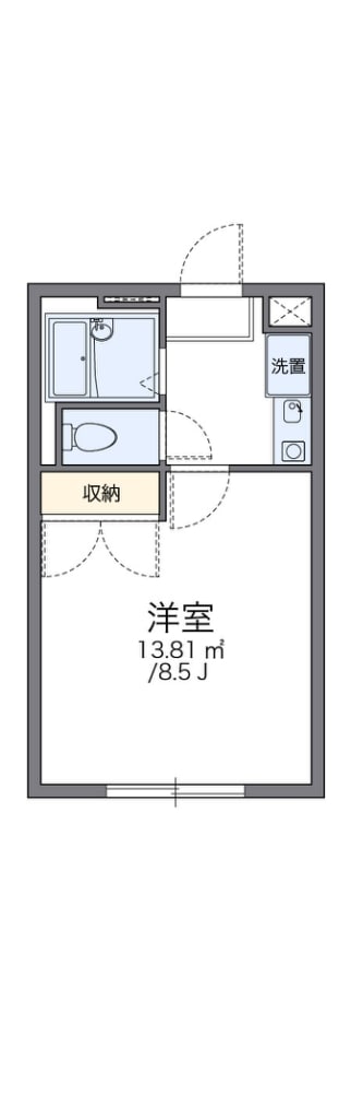 レオパレスえびすの物件間取画像