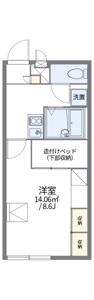 レオパレスプルメリアの物件間取画像