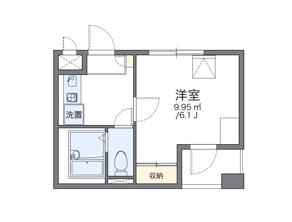 大阪梅田駅 徒歩10分 3階の物件間取画像