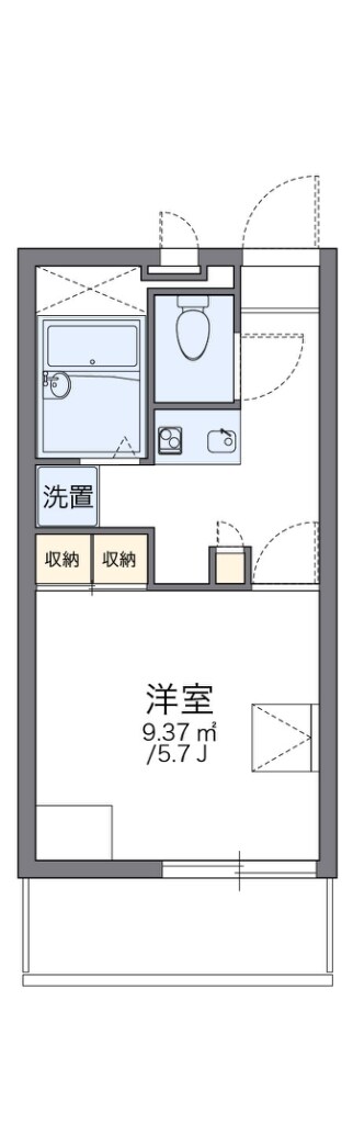 レオパレスルミエール森彦の物件間取画像