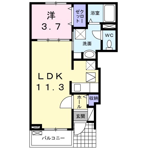 コート鶴田の物件間取画像