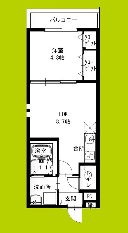フジパレス遠里小野イーストの物件間取画像