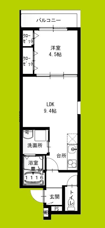 フジパレス遠里小野イーストの物件間取画像
