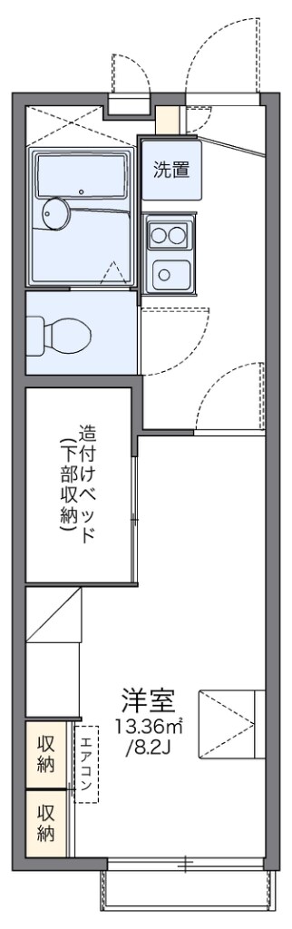 レオパレスＭ＆Ｋｕｚｕｍａｓａの物件間取画像