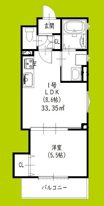 クリエオーレ永楽荘の物件間取画像