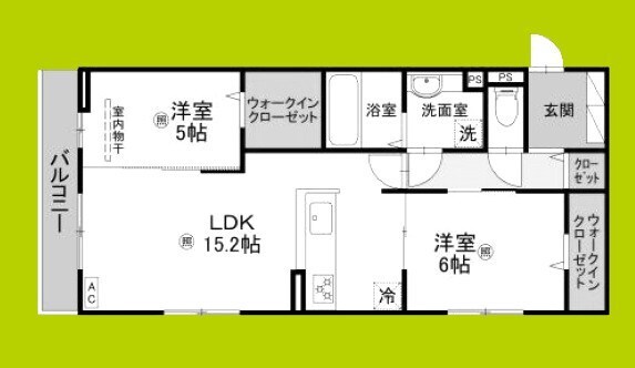 ラ　ヴィータ鳳の物件間取画像