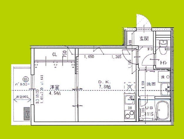 エテルナコート総持寺の物件間取画像