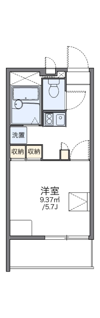 レオパレス平野南の物件間取画像