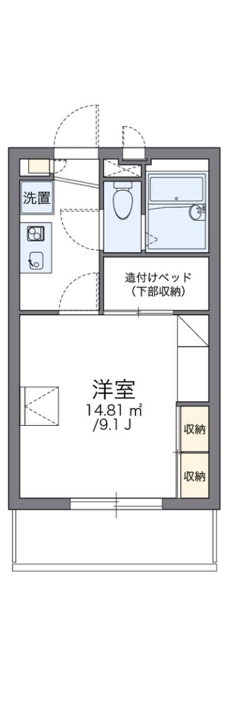 レオパレス川向の物件間取画像