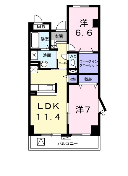 ベルアビタシオンの物件間取画像