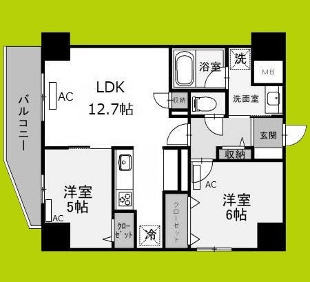 玉造Baseの物件間取画像