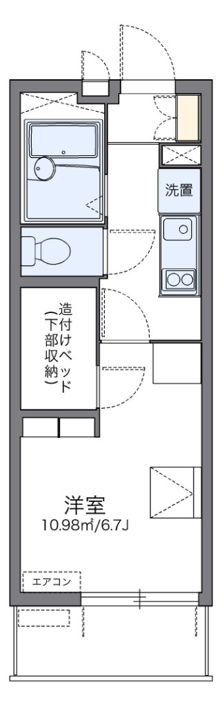 レオパレスおおさか御崎Iの物件間取画像