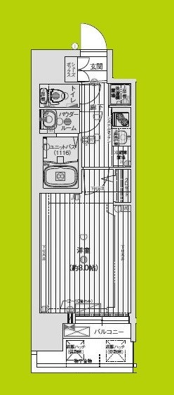 プレサンスNEO大和田STATIONベゼルの物件間取画像