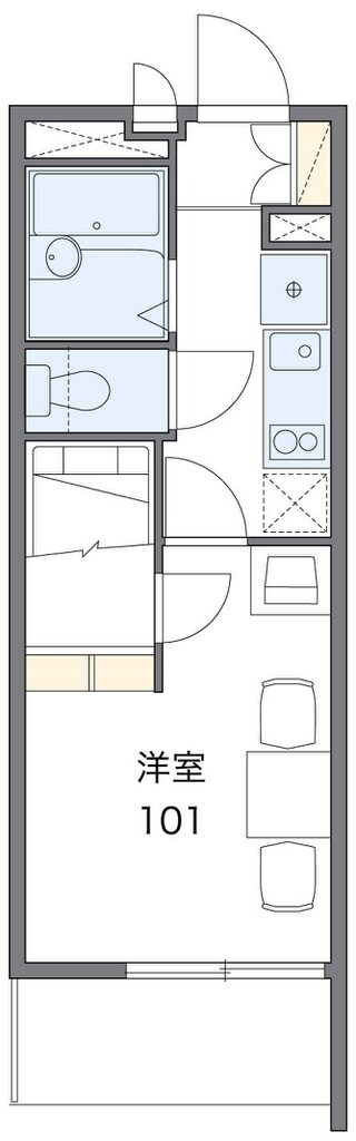 新石切駅 徒歩17分 2階の物件間取画像