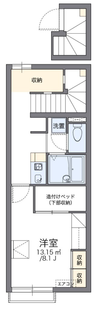 レオパレス五月丘の物件間取画像