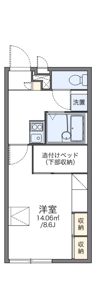 レオパレスＹＡＯの物件間取画像