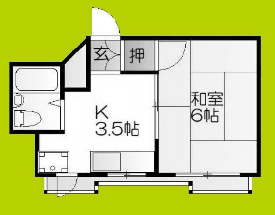 シャトー富士の物件間取画像