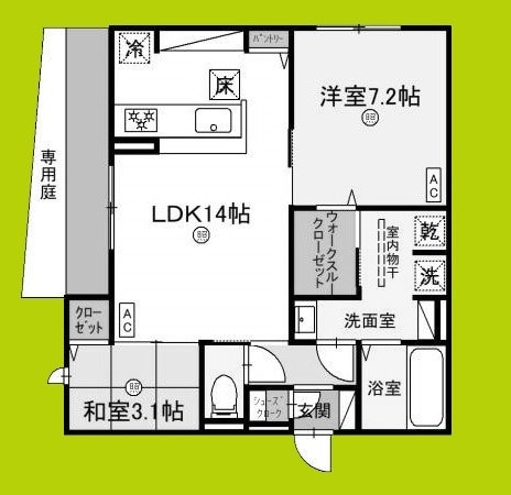 Clashist南住吉の物件間取画像