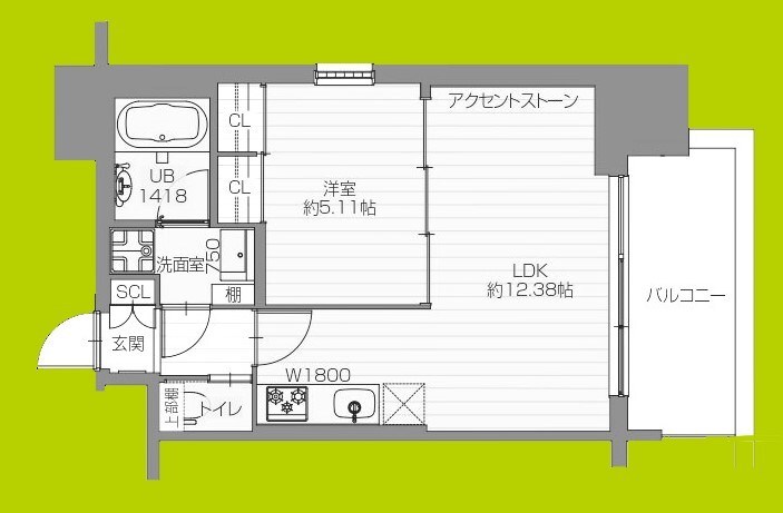 プレジオ阿波座の物件間取画像