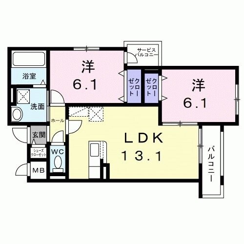 ブリリアントの物件間取画像