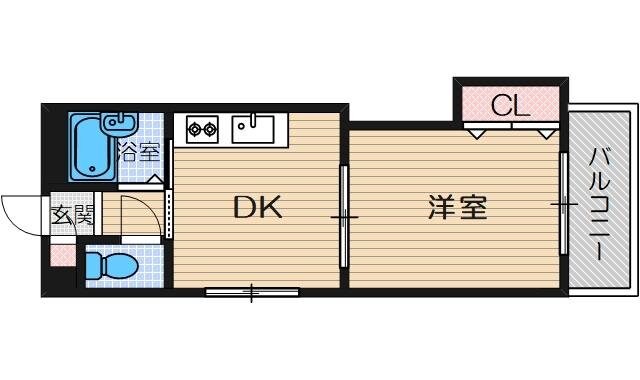 コーポ平尾の物件間取画像