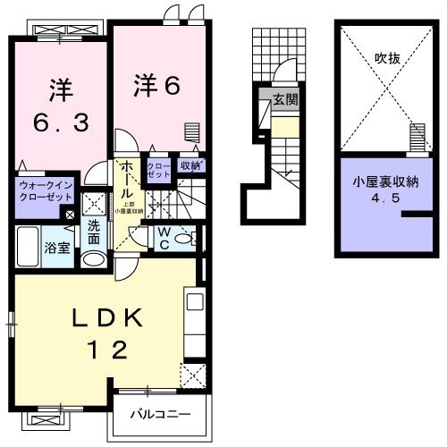 ソレアード　ハウスの物件間取画像