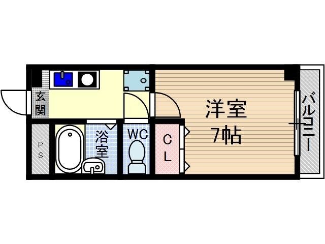 末広15番館の物件間取画像