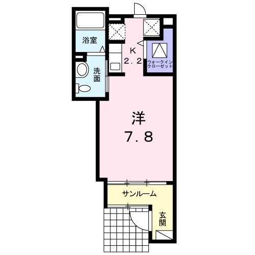 カーサ摩耶1の物件間取画像