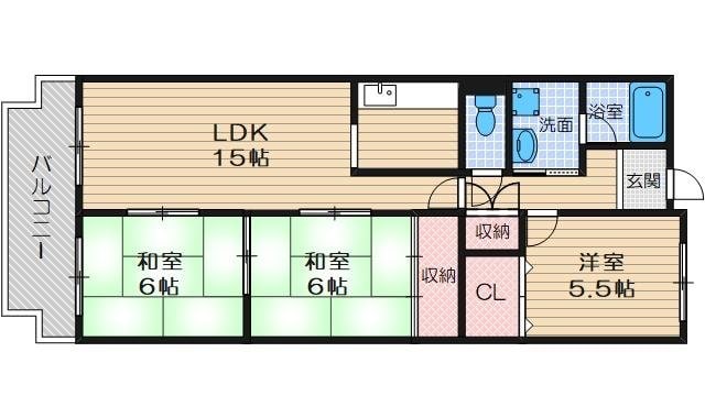 ルノン茨木の物件間取画像